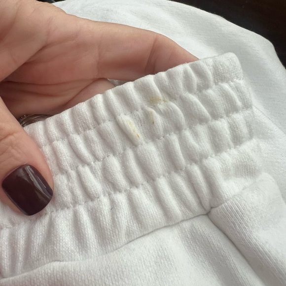 $225 Sz XS RTA White Sydney Cotton Elastic Waist Sweatpants - Picture 8 of 9